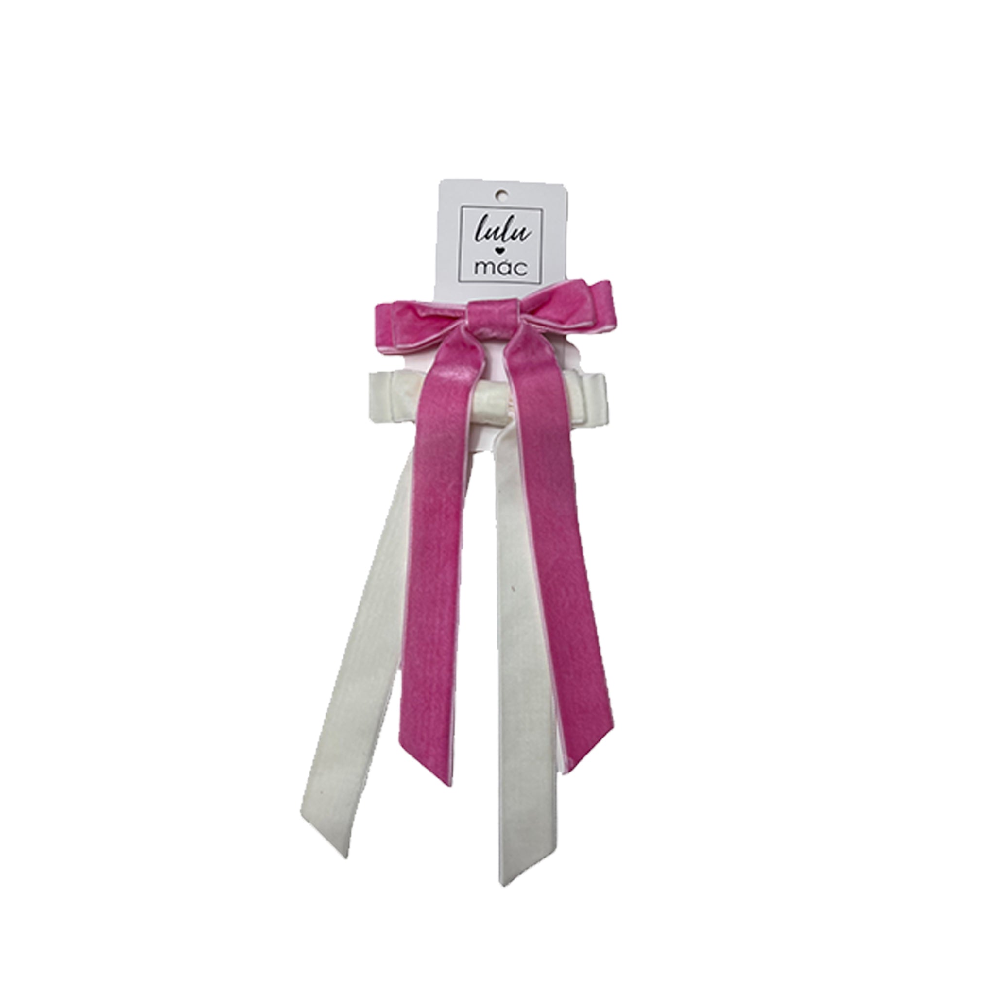 Copy of DDV-3513 Sparkly Velvet Double Bow