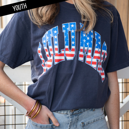 KD-SS-1000 Navy Youth Comfort Colors Tee