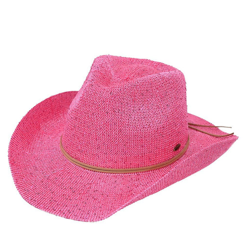 CBC-03 Cowgirl Hat with Glitter Pink – girliegirloriginals display picture 1