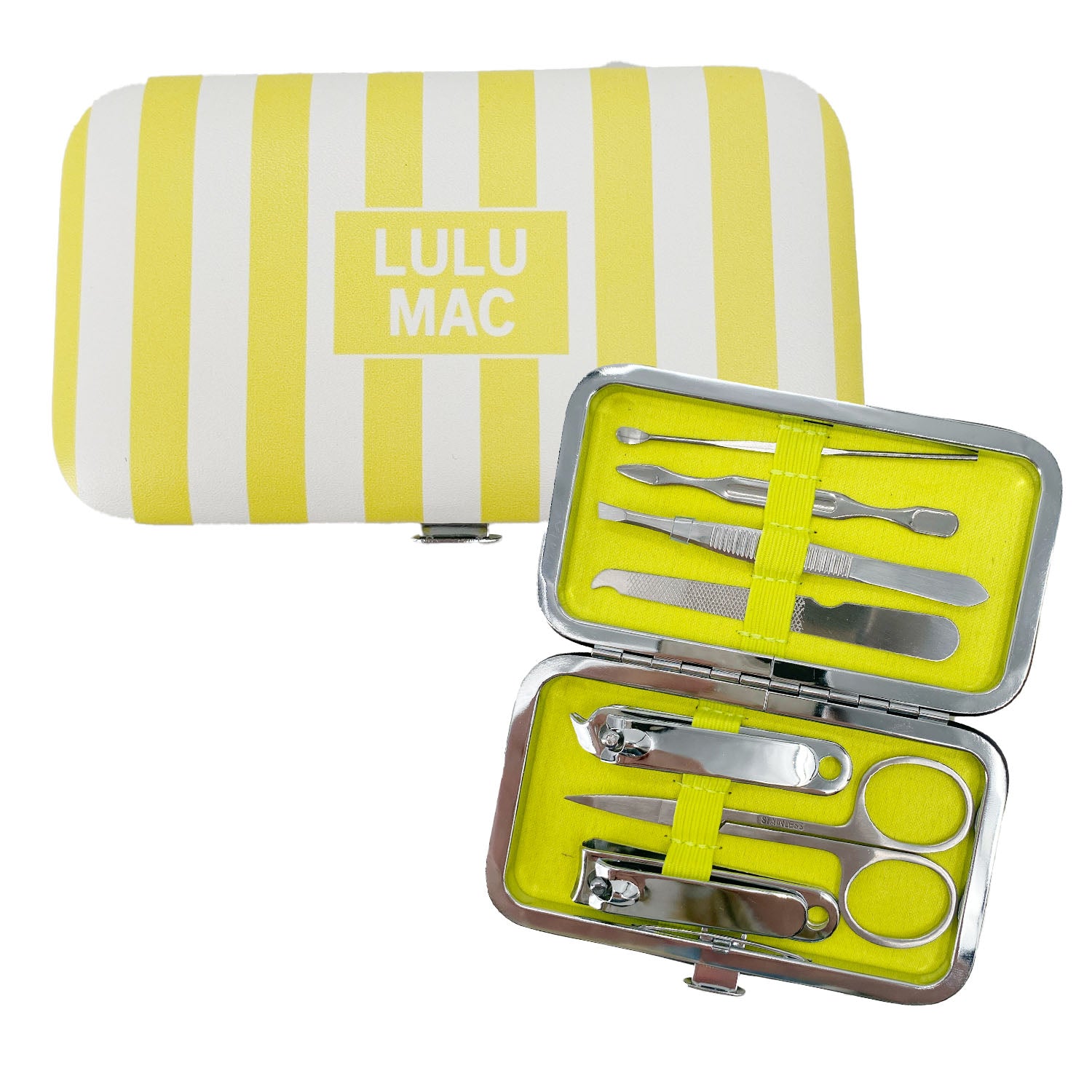 MCST- Yellow Stripe Darby Manicure Set