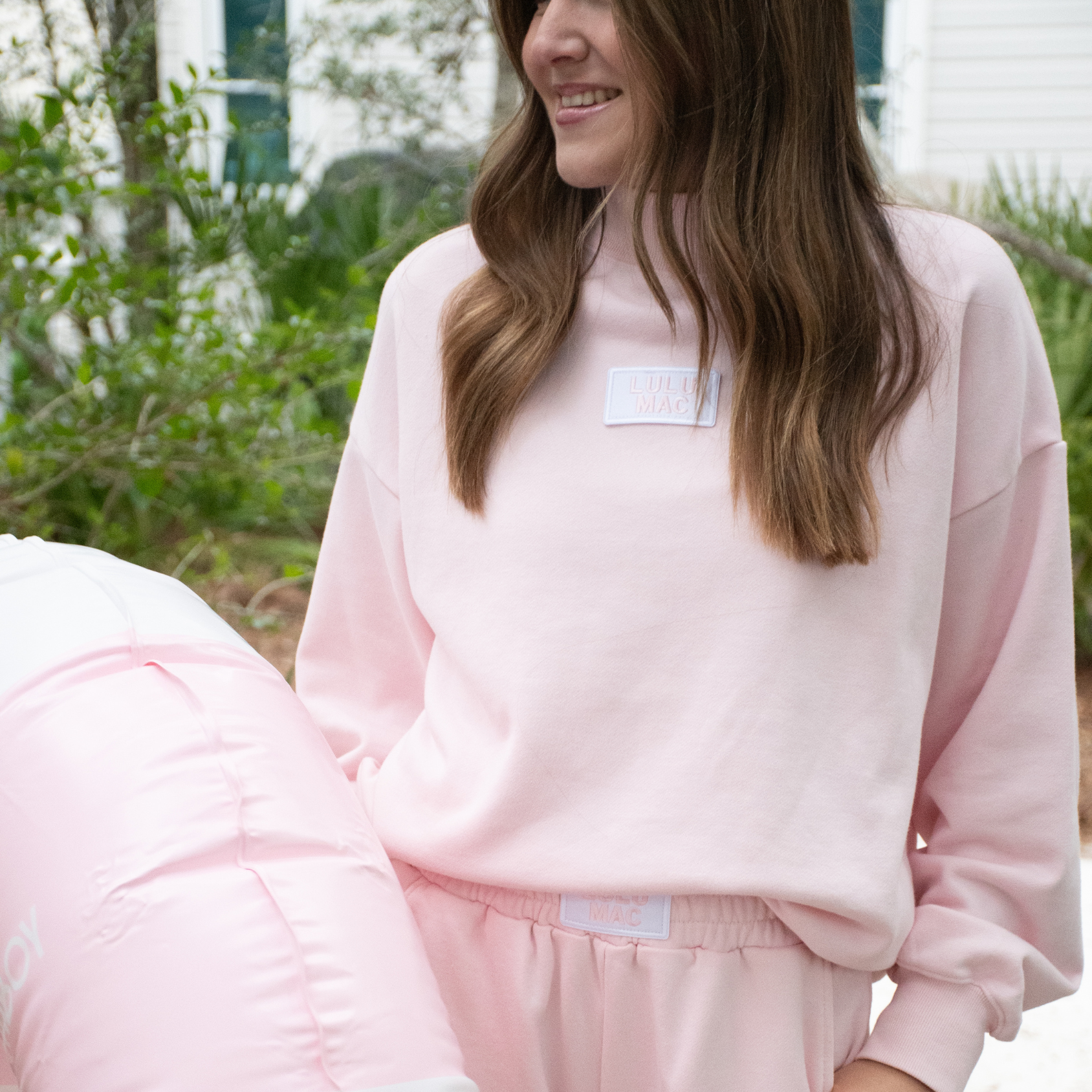 LM-TP-1001 LONGSLEEVE TERRY CLOTH TOP-LIGHT PINK