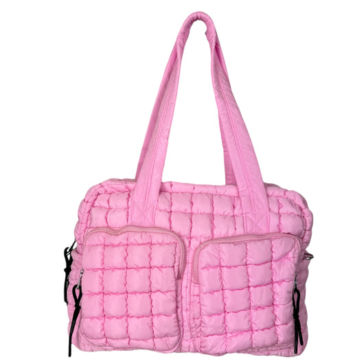 GZ-2646 Puffer Quilted Travel Bag Pink