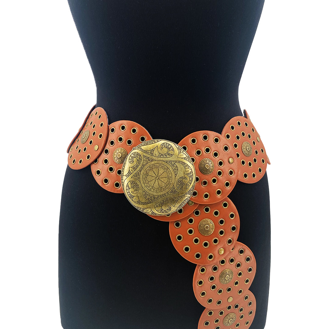Large Circle Disc Belt-Camel