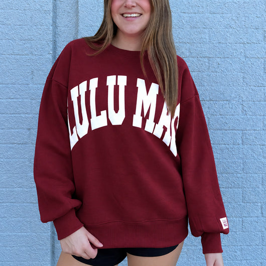 LM-SW-1007 Maroon/White Puff