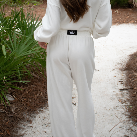 LM-PA-1001  TERRY CLOTH PANT-WHITE