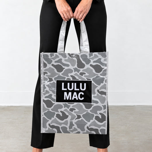 LM-BG-1004 REUSABLE TOTE -WHITE CAMO