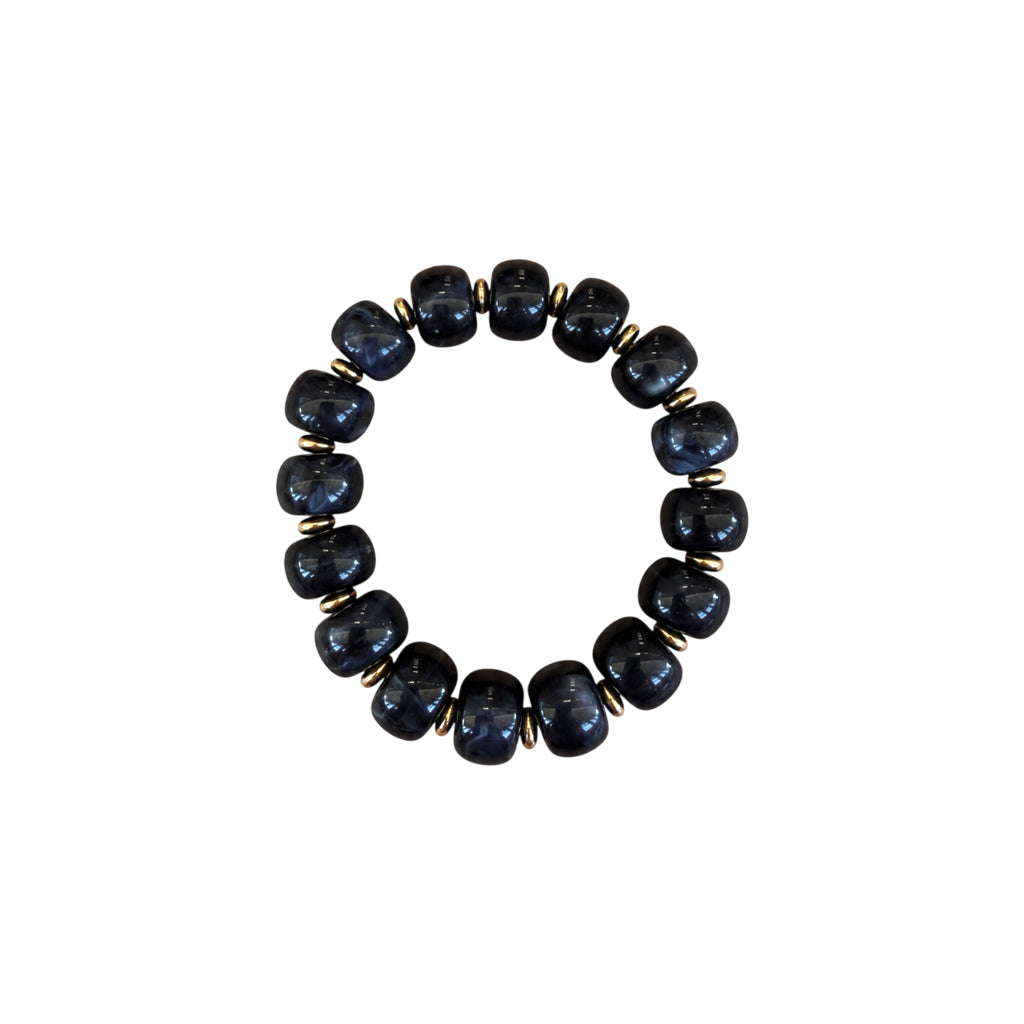LM-BR-1006 BEADED BRACELET - BLACK