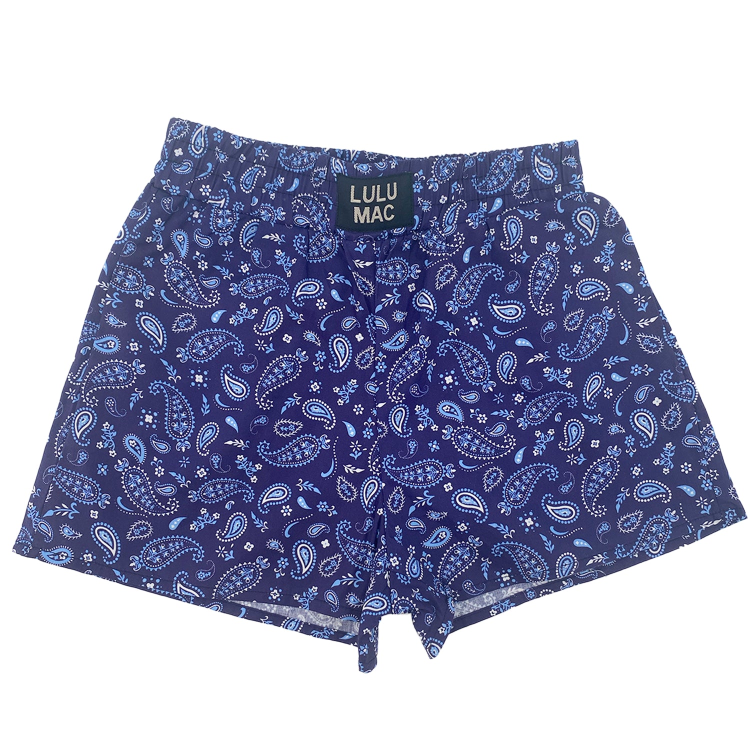 LM-KSH-1001-Blue Bandana KIDS SHORTS