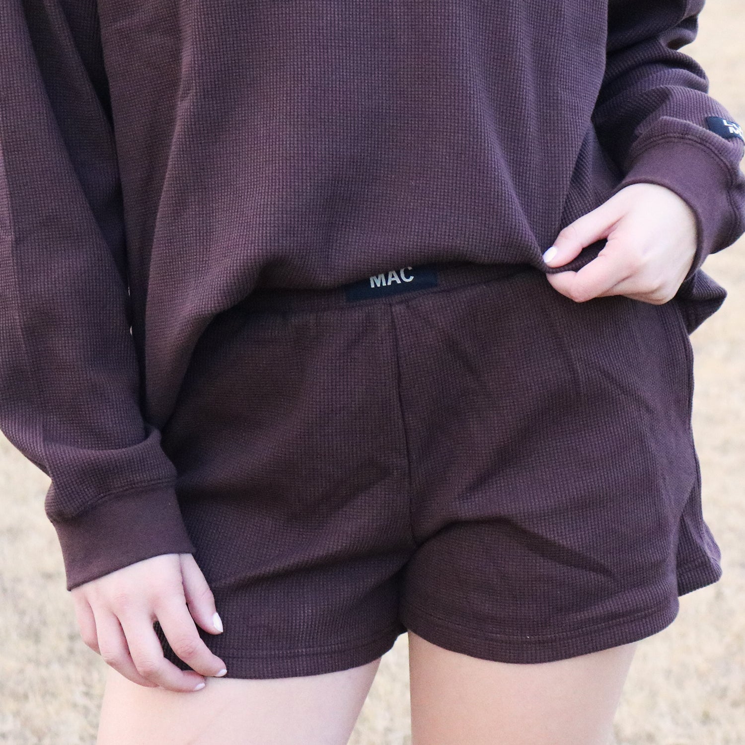 LM-WAFFLE SHORT-BROWN