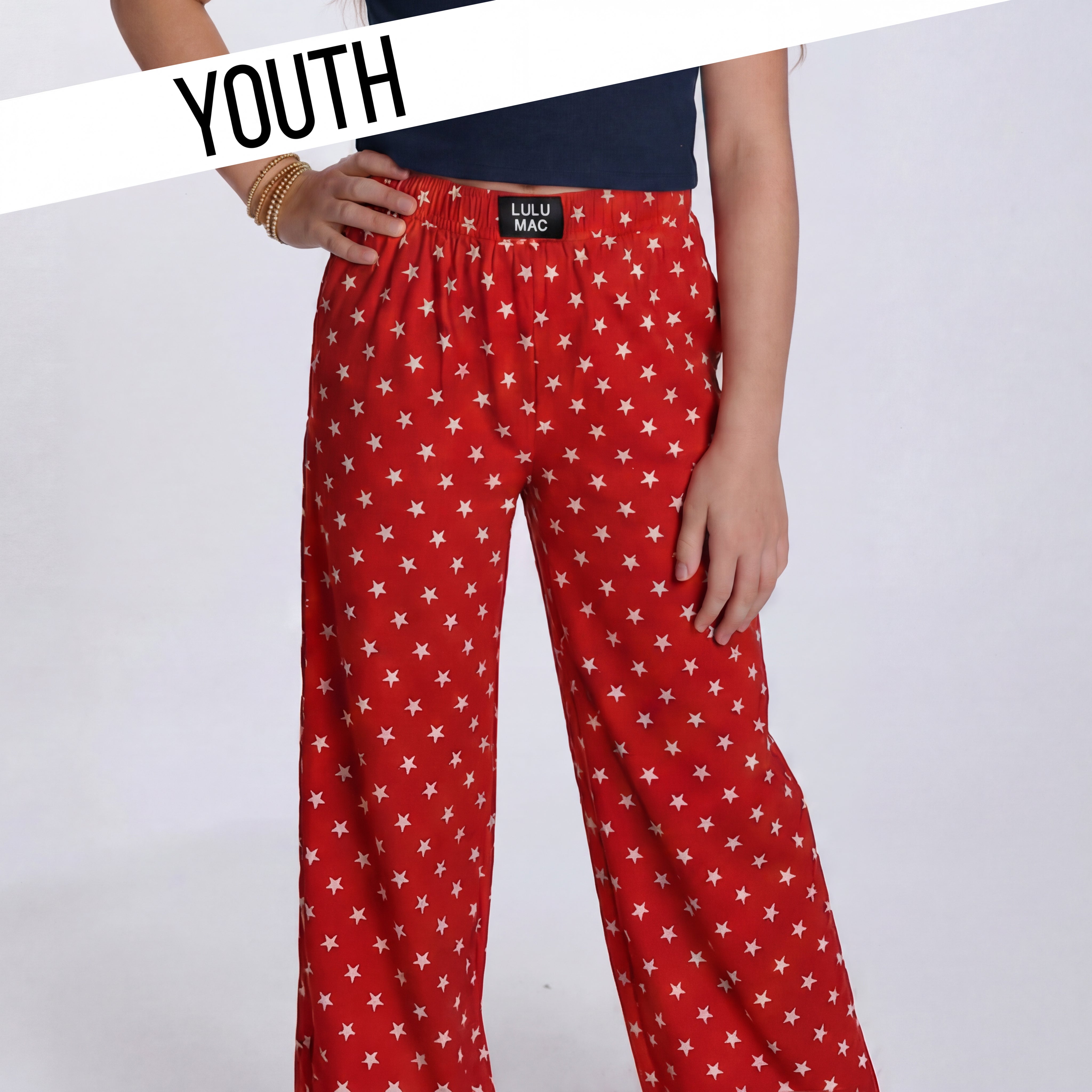 LM-KPA-1006 Red Stars Kids Pant