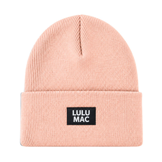 LM-BN-1005 LULU MAC PATCH BEANIE PINK