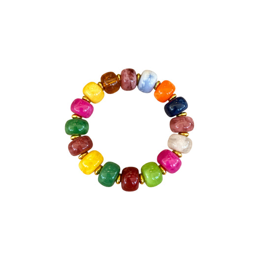 LM-BR-1006 BEADED BRACELET - MULTI COLORED