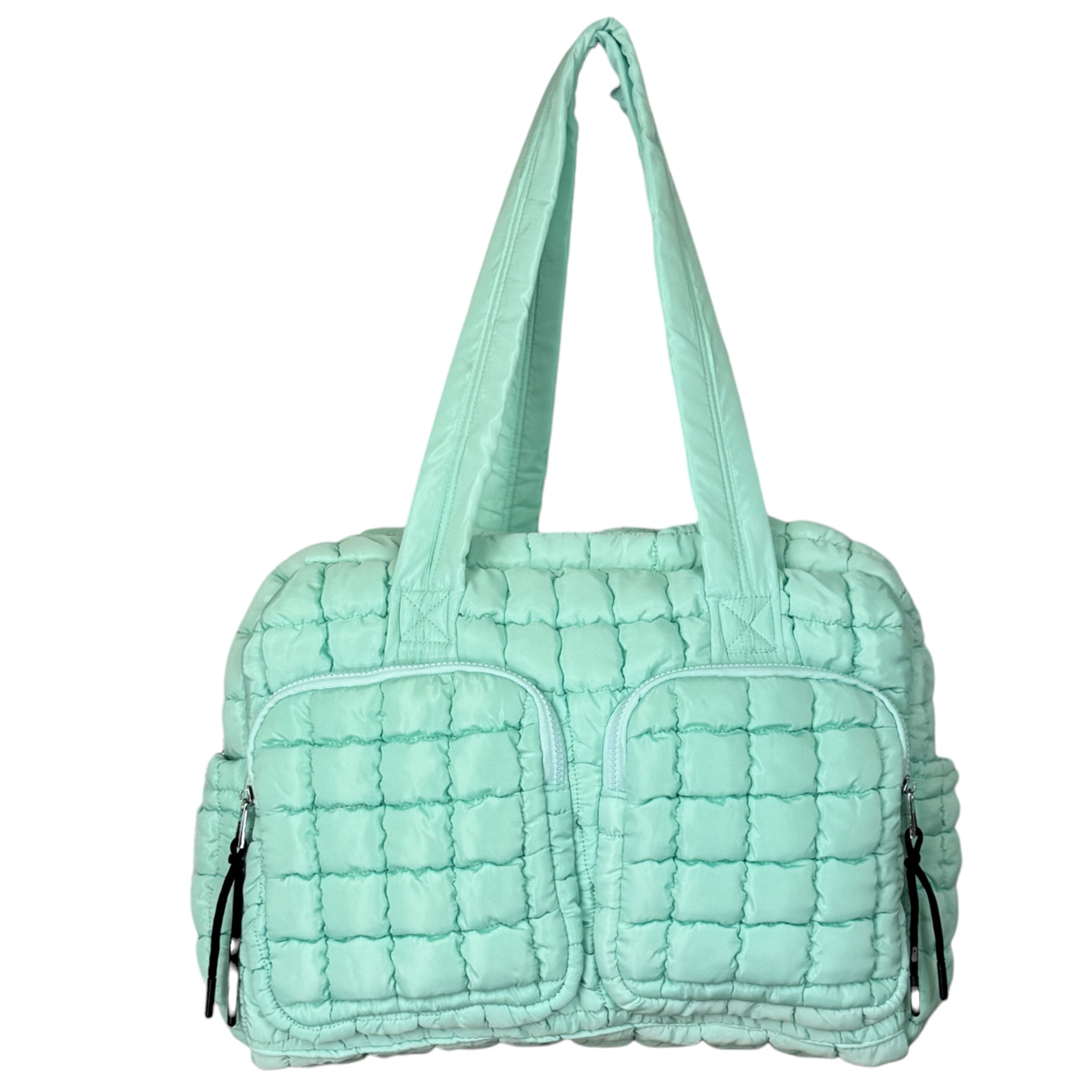 GZ-2646 Puffer Quilted Travel Bag Mint