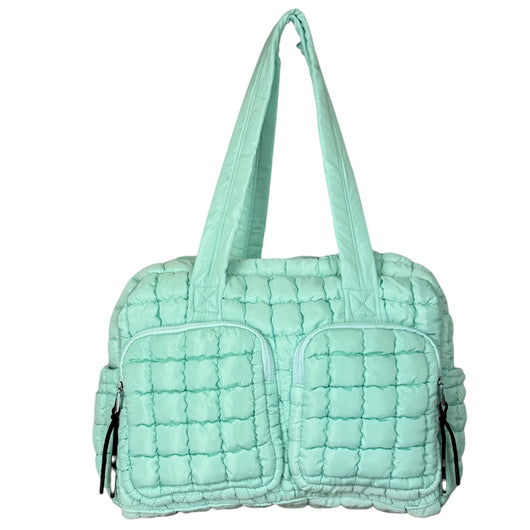 GZ-2646 Puffer Quilted Travel Bag Mint – girliegirloriginals