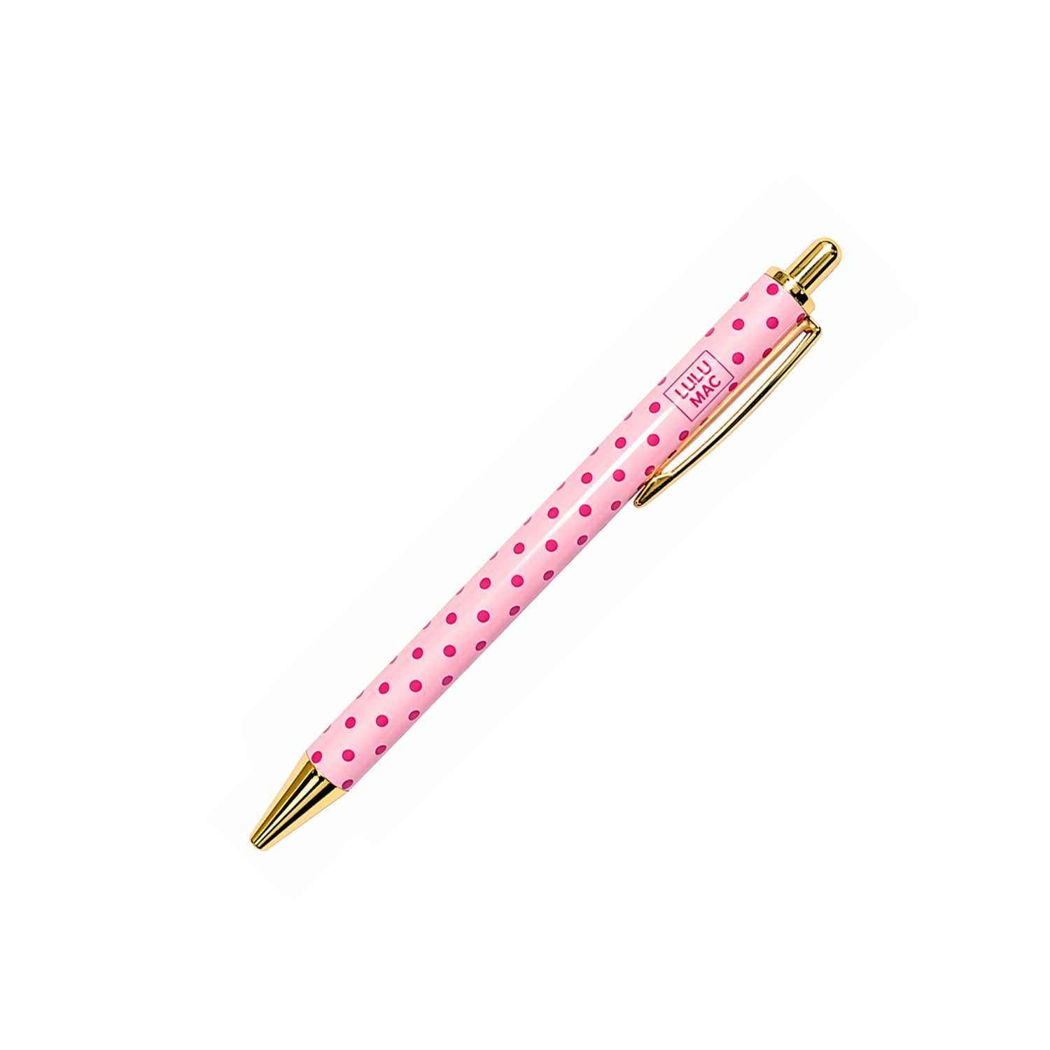 LM-PEN-PD Pink/Hot Pink Dot Ink Pen