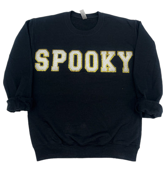 SW-6723 SPOOKY BLACK SWEATSHIRT