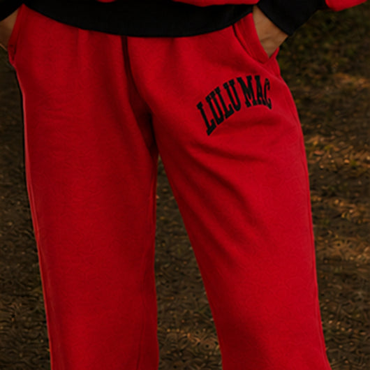 LM-PA-1009 Puff Pant- Red/Black