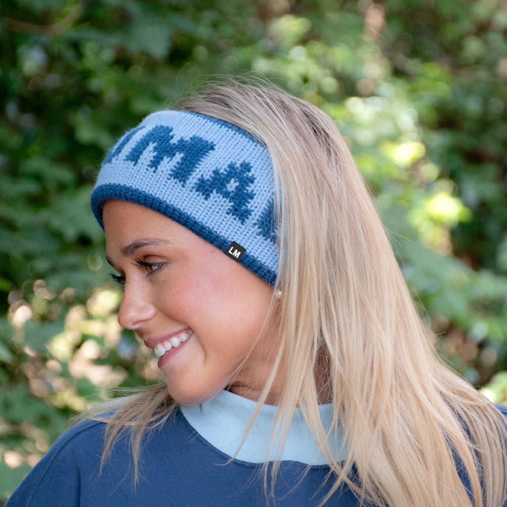 LM-HW-1001 LULU MAC KNIT HEADWRAP LIGHT BLUE