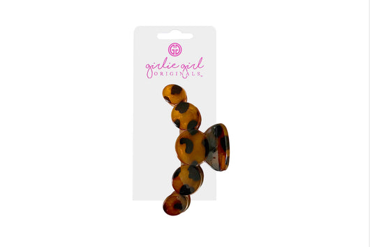 HCC-16 Hair Clips Plastic Leopard