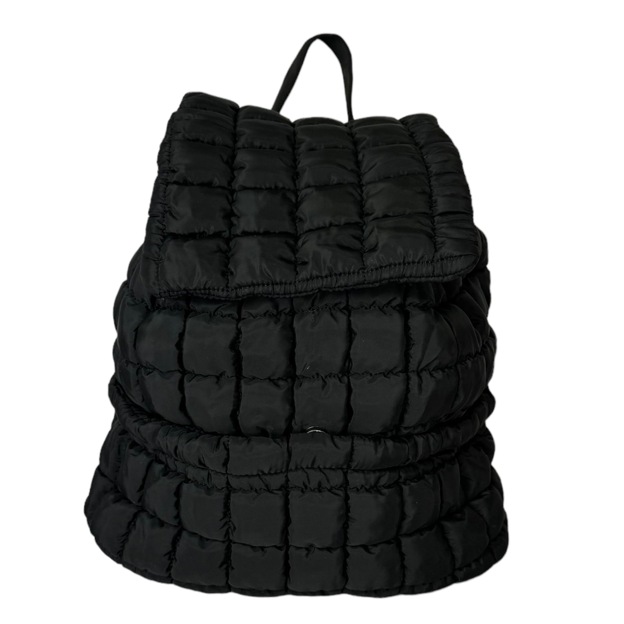 GZ-1719 Puffer Quilted Backpack Black