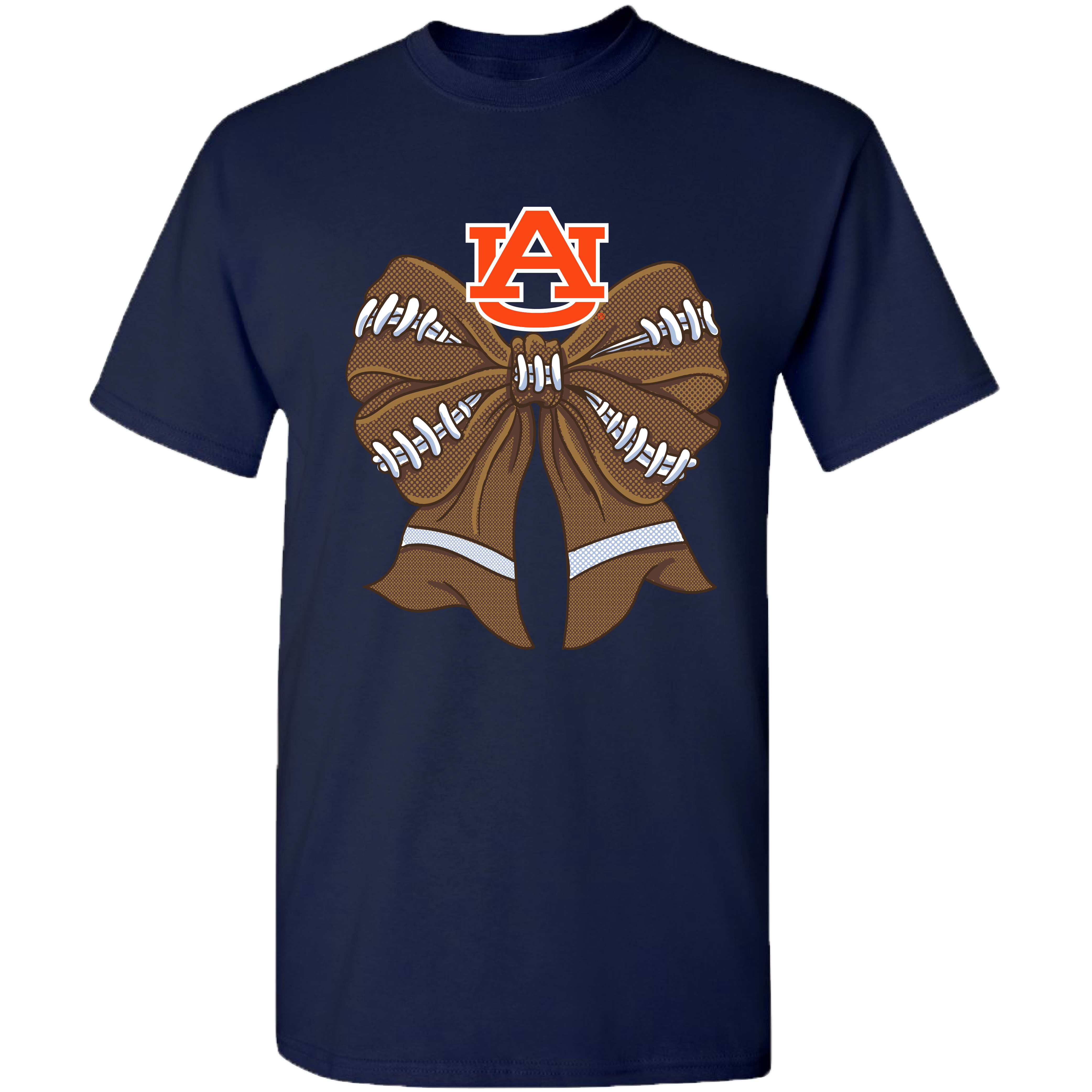 COLLEGE- AU - 4 - AU FOOTBALL BOW - NAVY