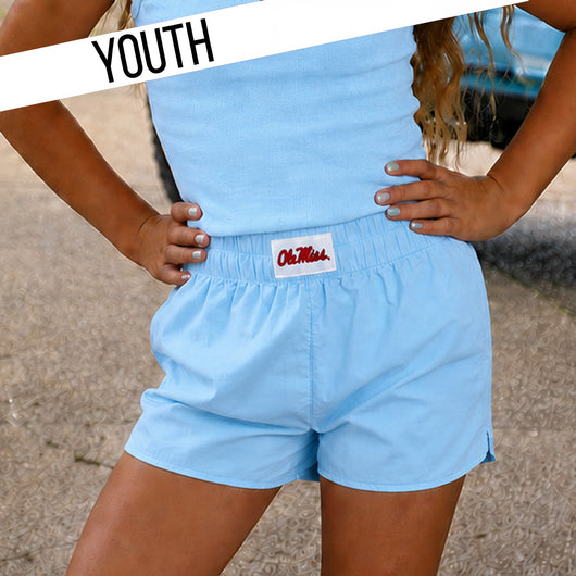 KD-OM-OG-SHORT YOUTH OLE MISS SHORT - LIGHT BLUE