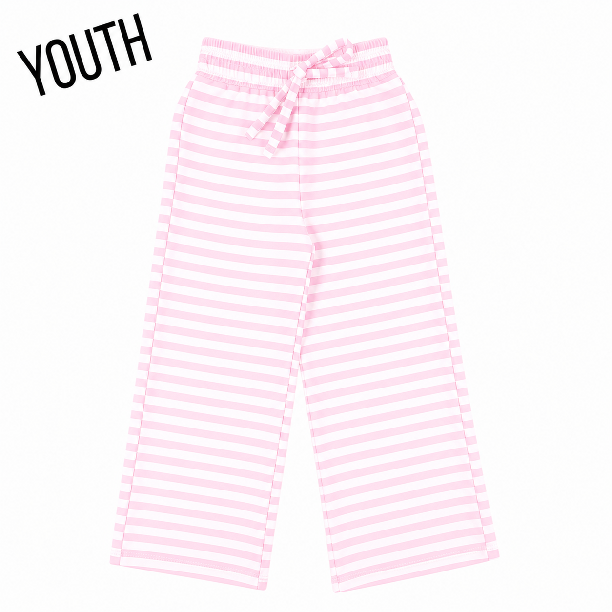 KD-MC-STRIPE MONOCHROME PATCH YOUTH PANT-LIGHT PINK