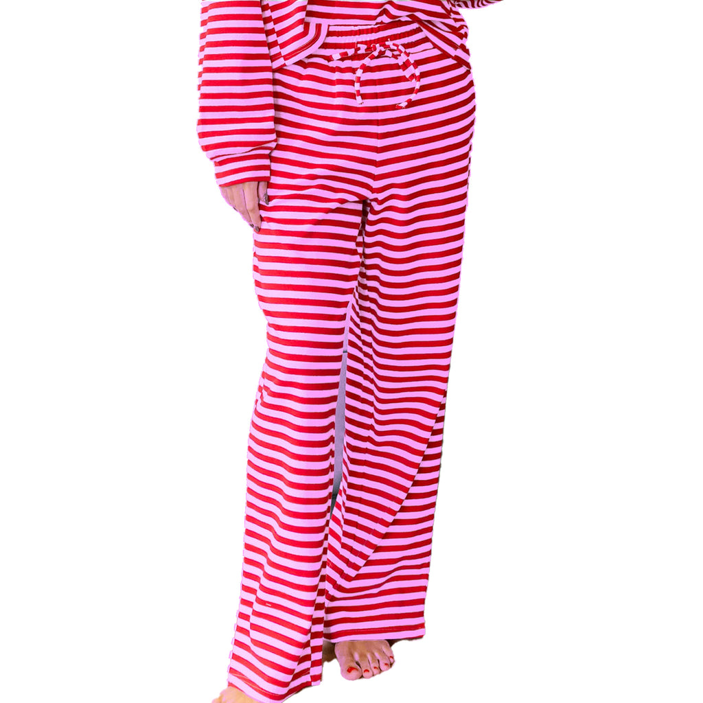 LM-STRIPE Pant-RED/PINK – girliegirloriginals