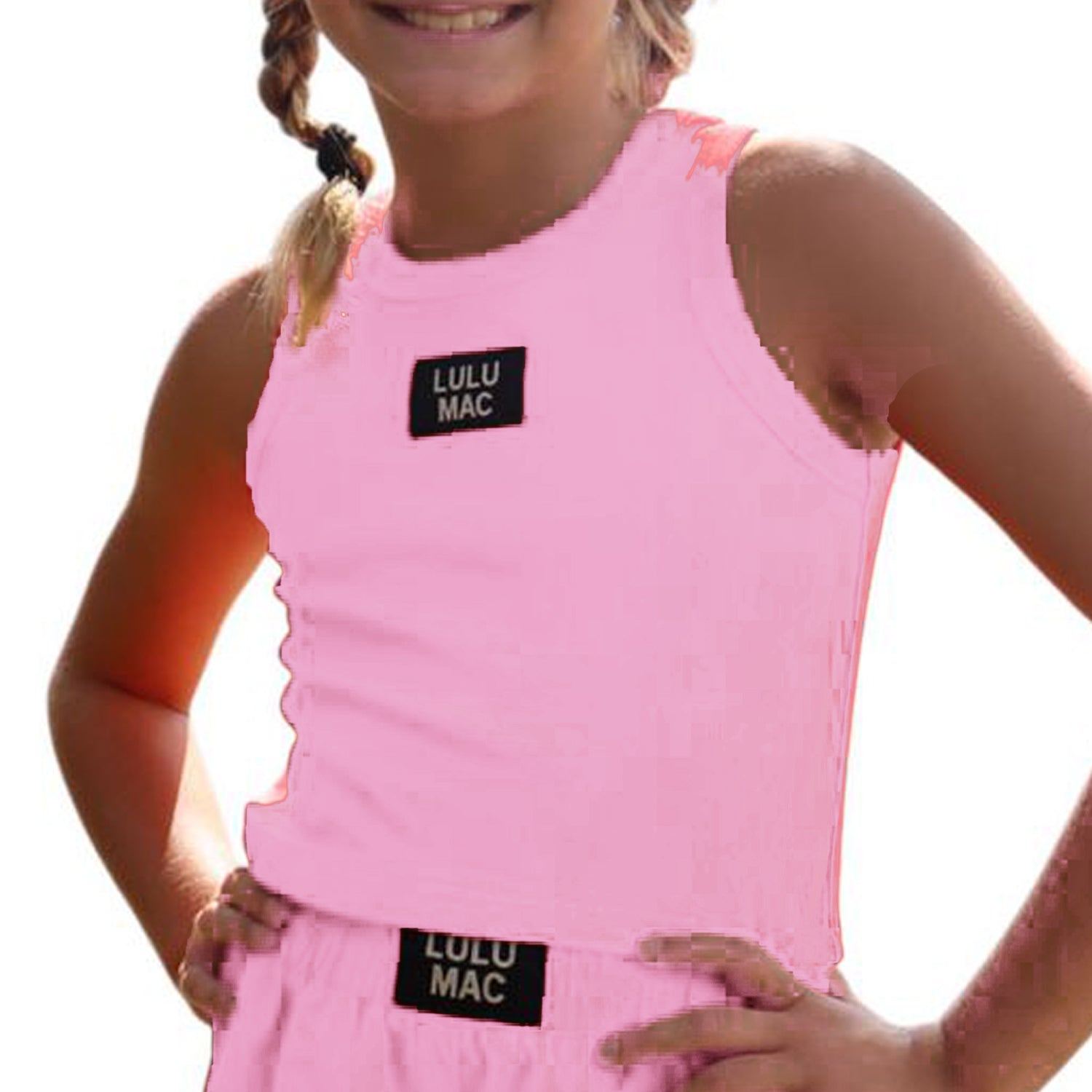 KIDS SOLID TANK LM-KTK-1000 LIGHT PINK