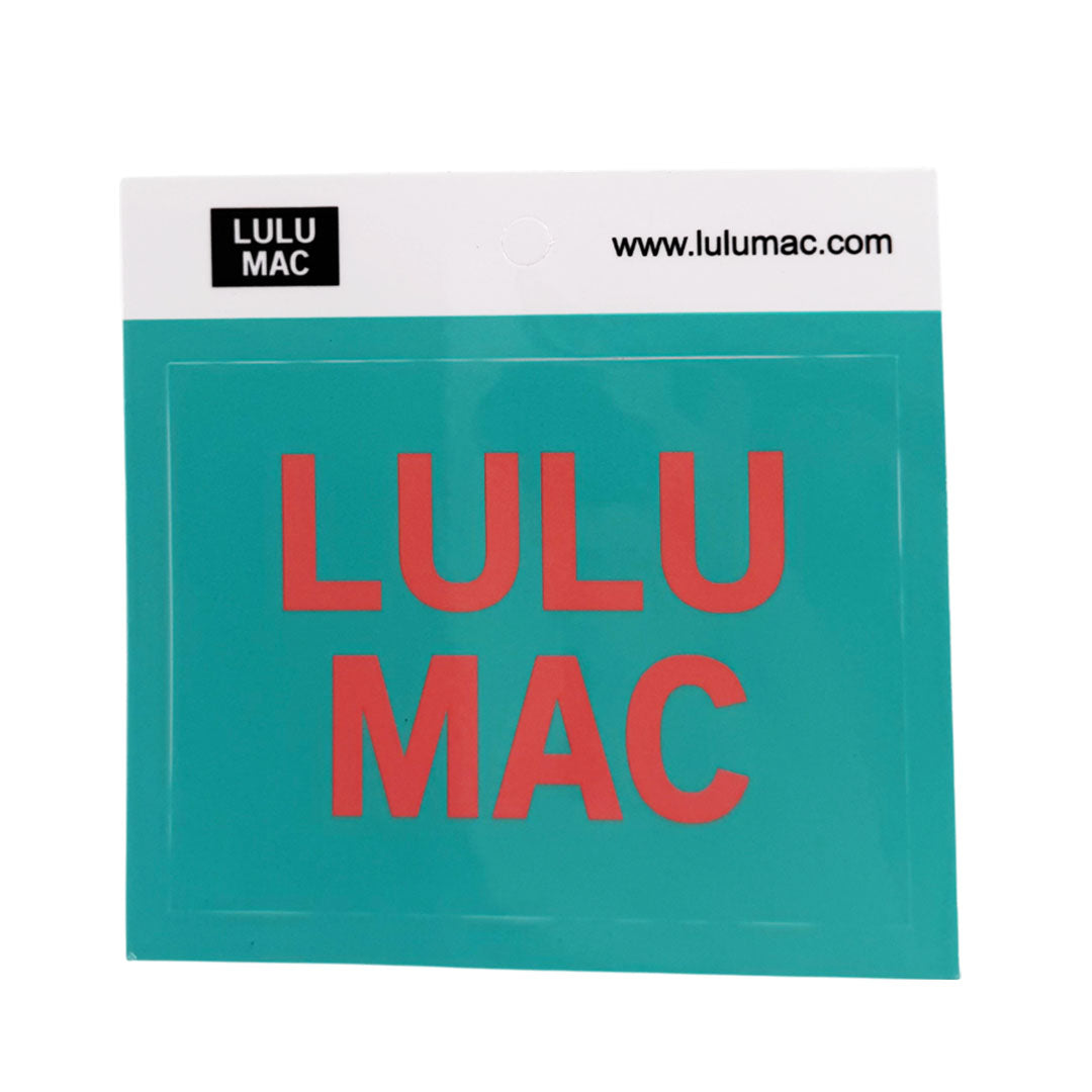Lulu Mac Decal/Sticker-Turquoise/Orange
