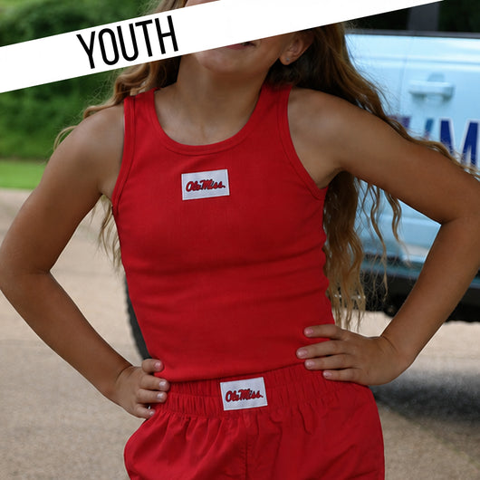 KD-OM-OG-TANK YOUTH OLE MISS TANK - RED