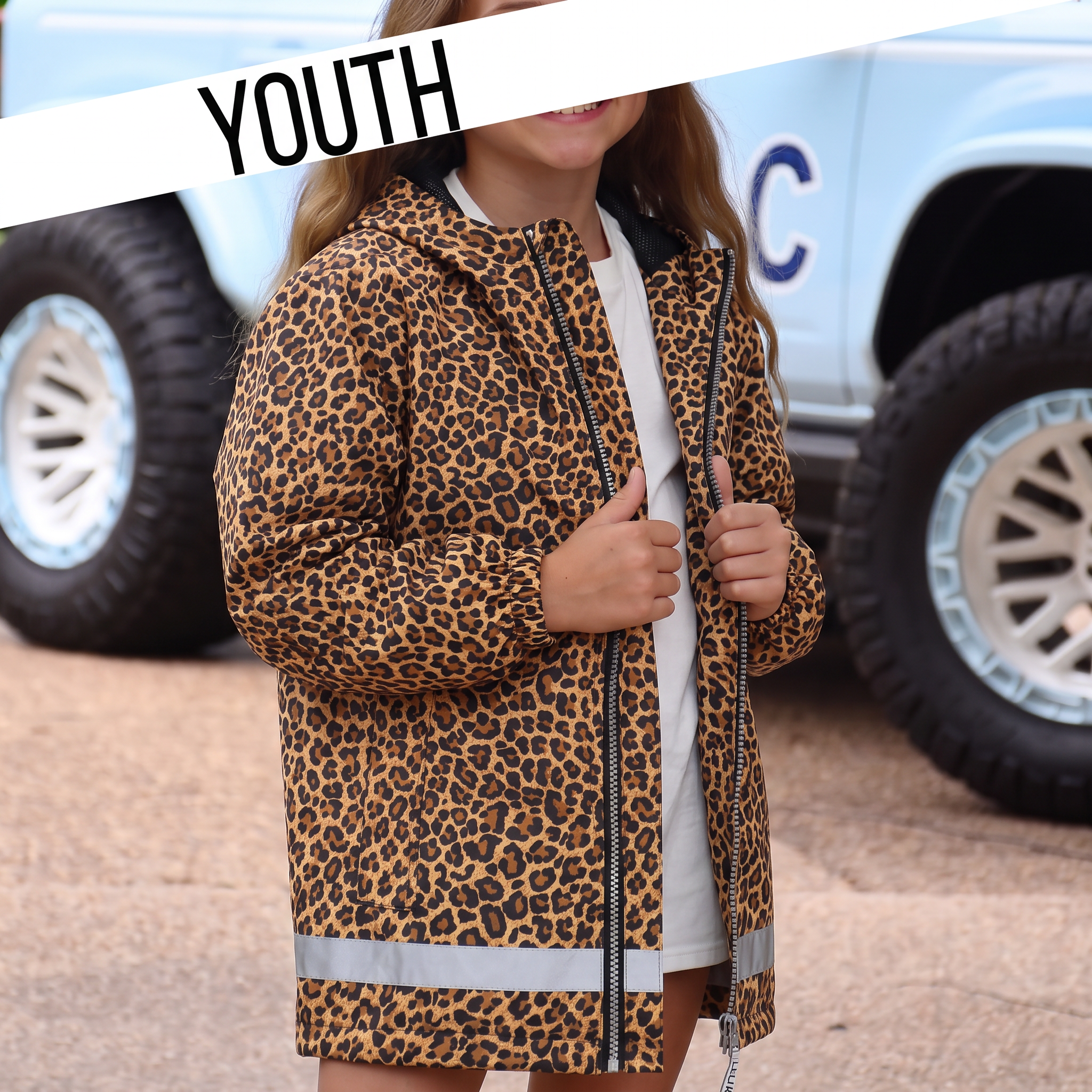 KD-RC-1004 Leopard Youth LuLu Mac Raincoat