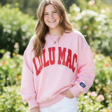 Lulu Mac Sweatshirt Light Pink/Red- Puff