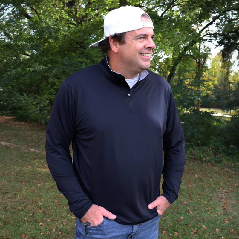 SL-SH1000 3/4 ZIP PULLOVER BLACK