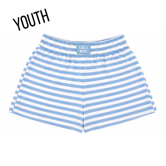 KD-MC-STRIPE MONOCHROME PATCH YOUTH SHORT-LIGHT BLUE