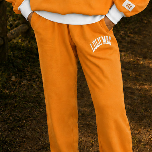 LM-PA-1009 Puff Pant- TN Orange/White