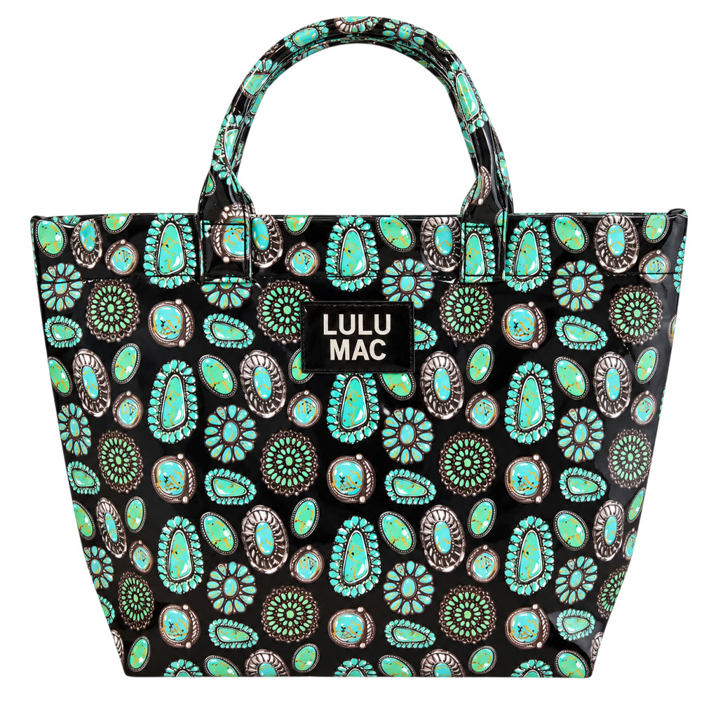 LM-BG-1003 TOTE BAG BLACK CONCHO