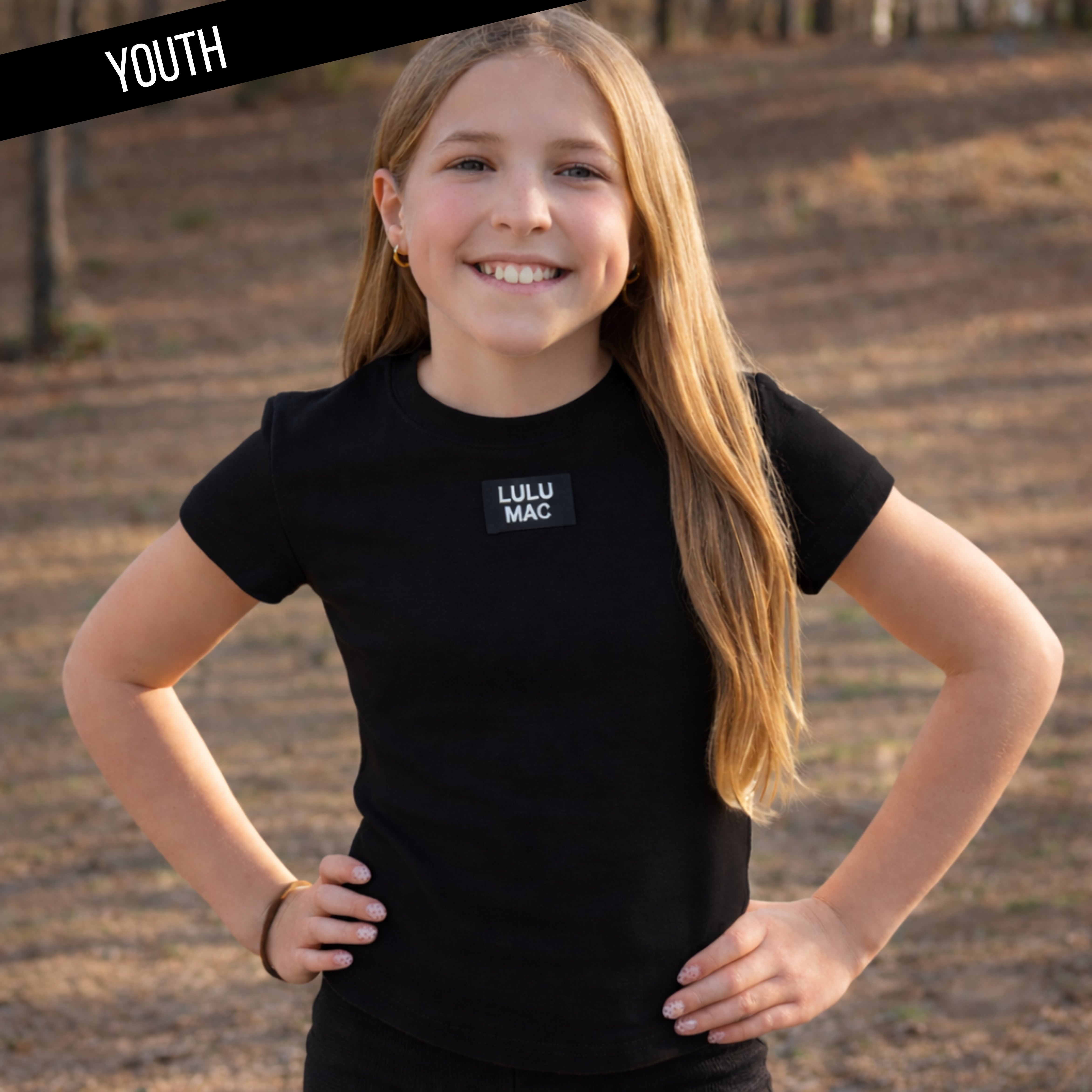 KD-TP1000 Kids Baby Doll Top - Black