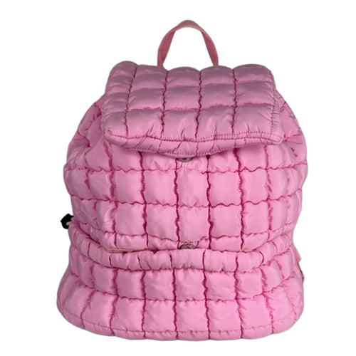 GZ-1719 Puffer Quilted Backpack Pink – girliegirloriginals