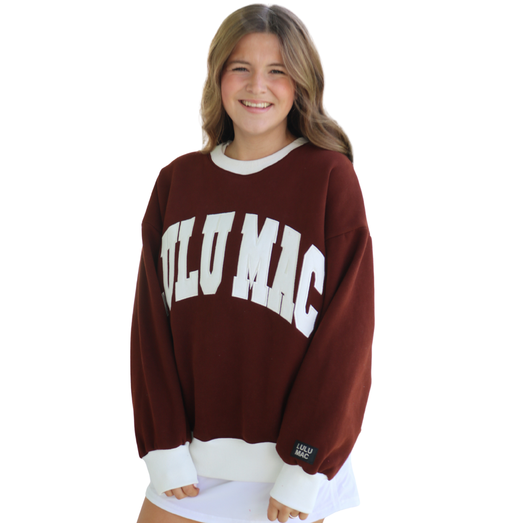 LM-SW-1002 Color Block Brown/White - Stitch – girliegirloriginals