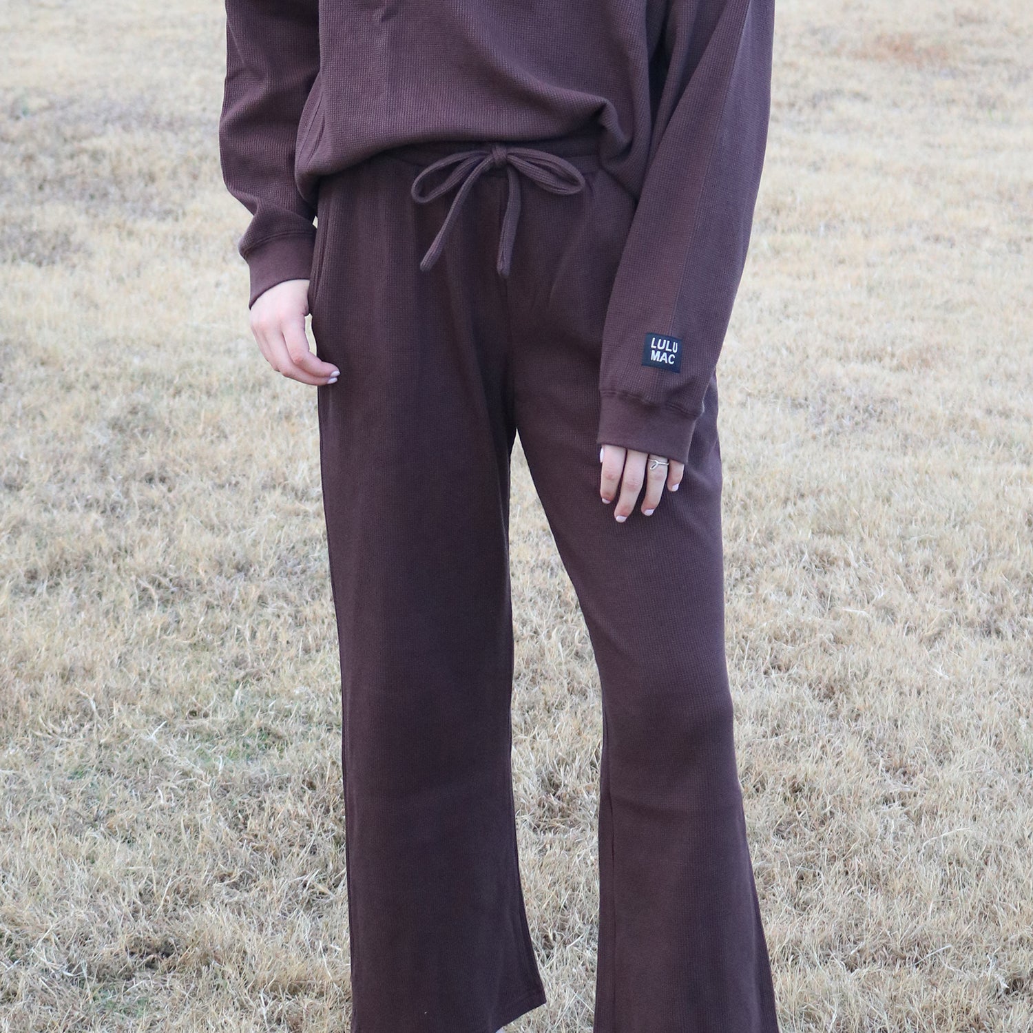 LM-WAFFLE PANT-BROWN