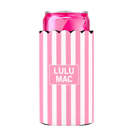 LM-SKZ-1005 Slim Can Koozie Light Pink Stripe