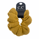 SCR-04 C.C KNIT SCRUNCHIE MUSTARD