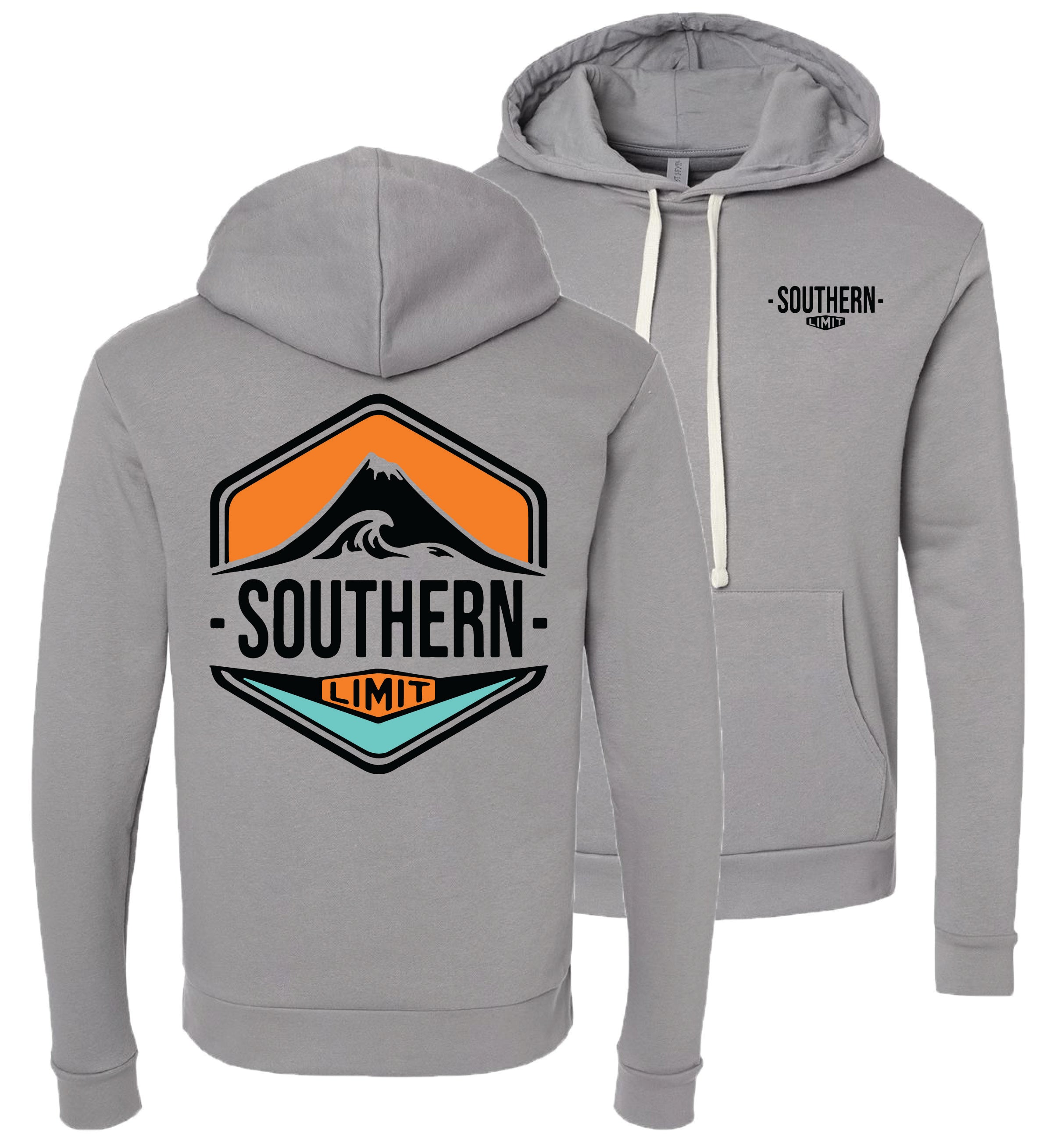 Southern Limit-Mountain Wave SL 112 Hoodie-Lead Grey