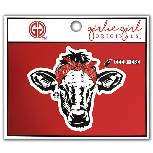 Decal/Sticker Paisley Bandana Cow 1823