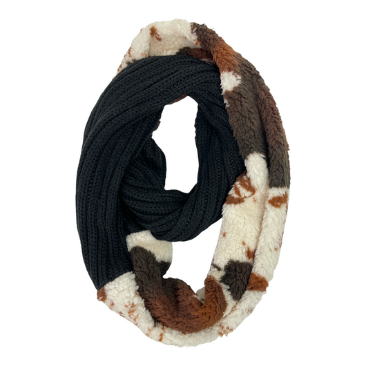 SF-47 Cow Scarf Black