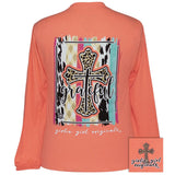 Grateful Cross - Retro Heather Coral LS-2441