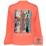 Grateful Cross - Retro Heather Coral LS-2441