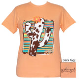 Serape Cow Cactus-Cantaloupe SS-2400