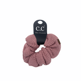 SCR-04 C.C KNIT SCRUNCHIE ROSE